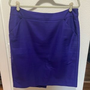 J Crew Blue Pencil Skirt
